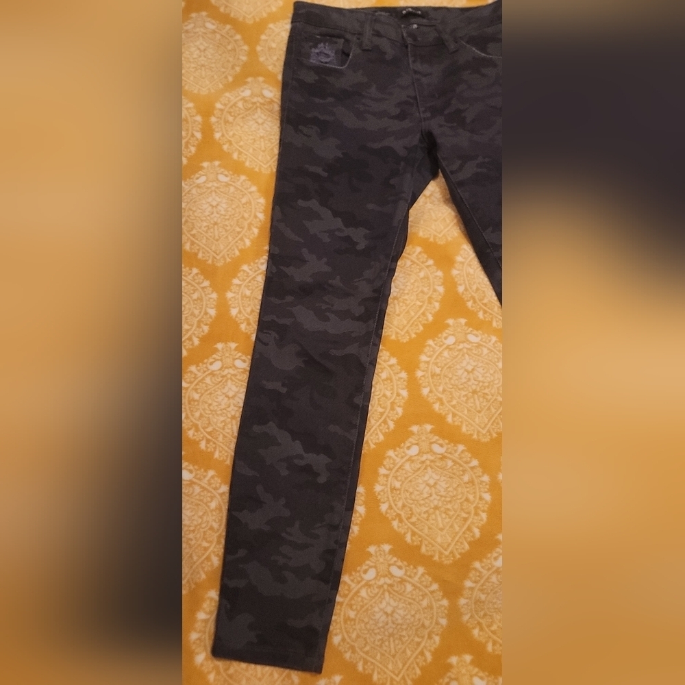 STS Blue Alice Ankle Skinny Women’s Jeans-Black/Camo/Sz 25 - Picture 2 of 16